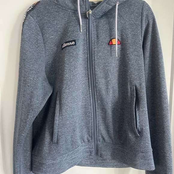 Ellesse Tops - Ellesse Gray Zip-Up Hoodie